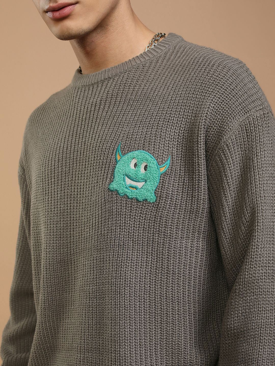 HIGHLANDER Men Pullover with Embellished Detail