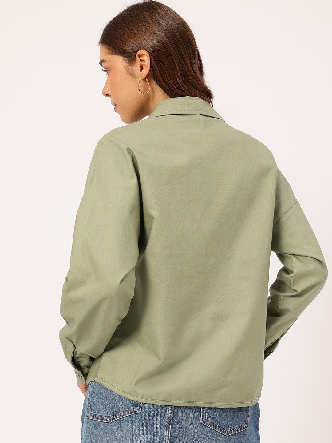 DressBerry Army Chic Chest Pocket Detail Shirt