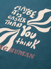 Being Human Typography Printed Pure Cotton T-shirt