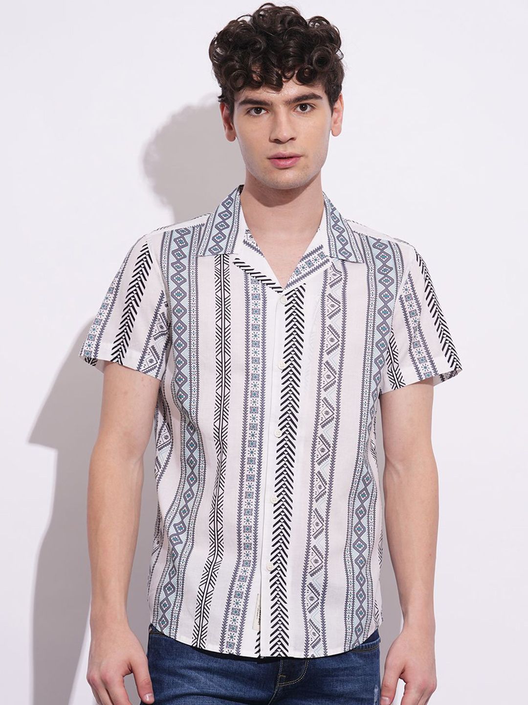 Being Human Men Classic Opaque Printed Casual Shirt