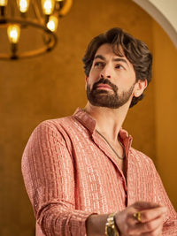 SOJANYA Men Embroidered Thread Work Kurta