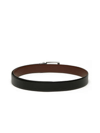 Teakwood Leathers Men Textured Leather Reversible Formal Belt