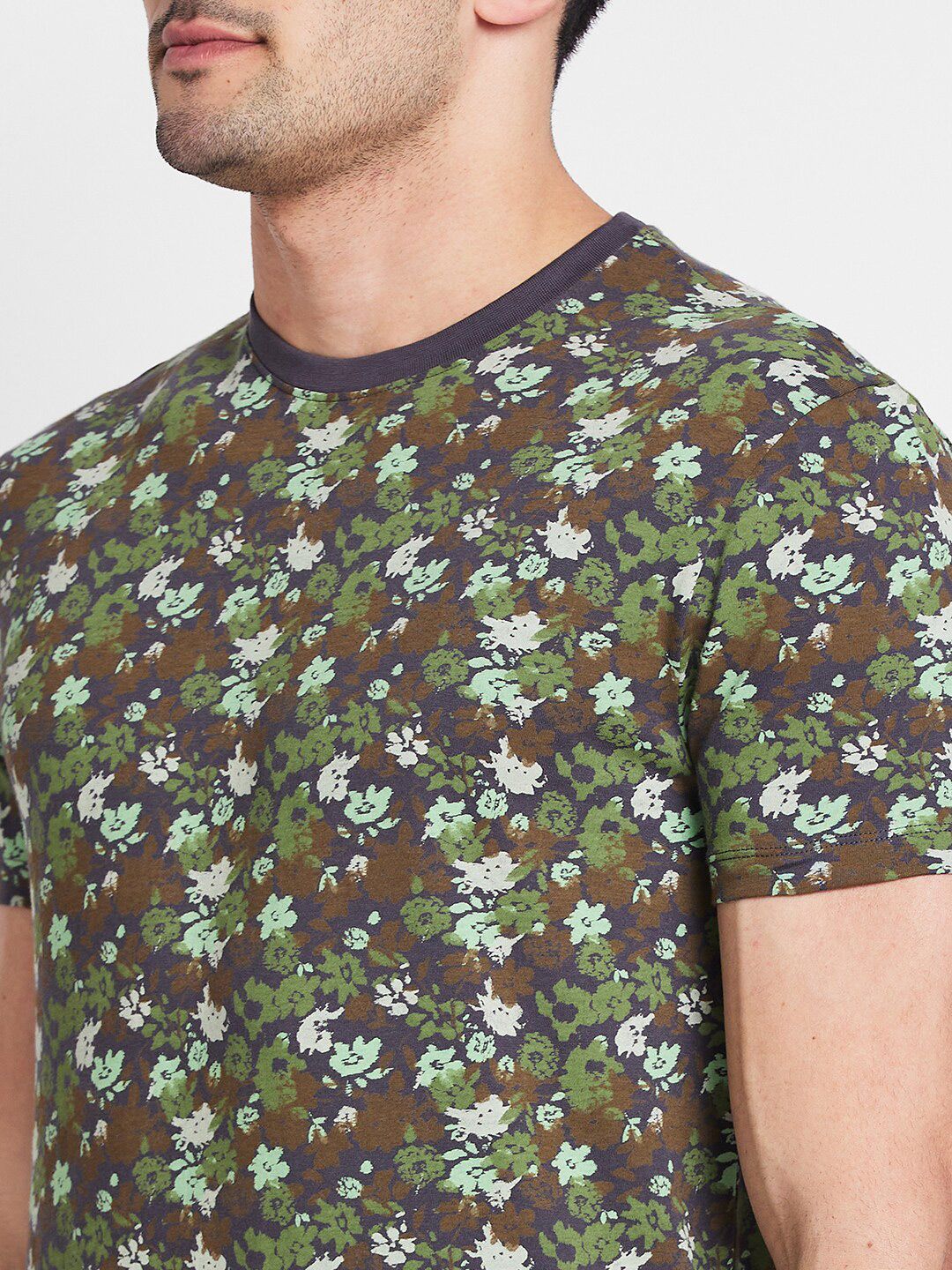 Being Human Floral Printed Pure Cotton T-shirt