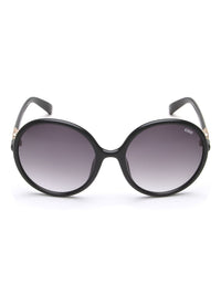 Idee Wanita Cermin mata hitam bulat dengan lensa lensa UV yang dilindungi2942c1sg