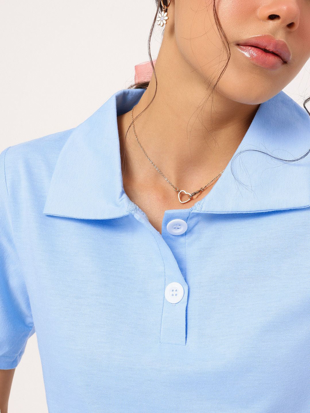 DressBerry Edgy Kawaii Polo Neck T-shirt
