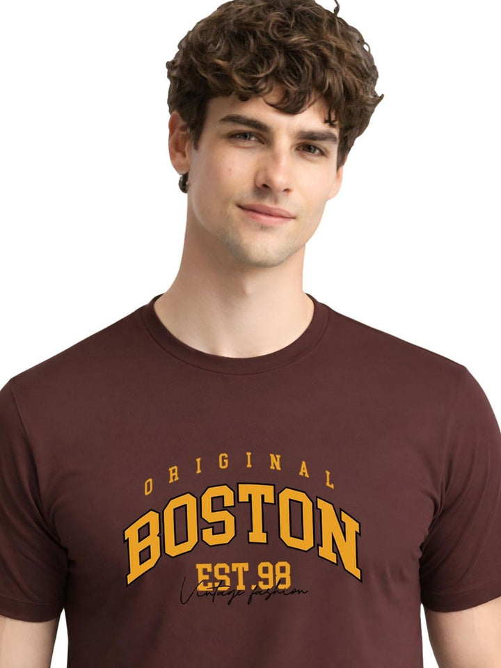 ADRO Men Typography Printed T-shirt