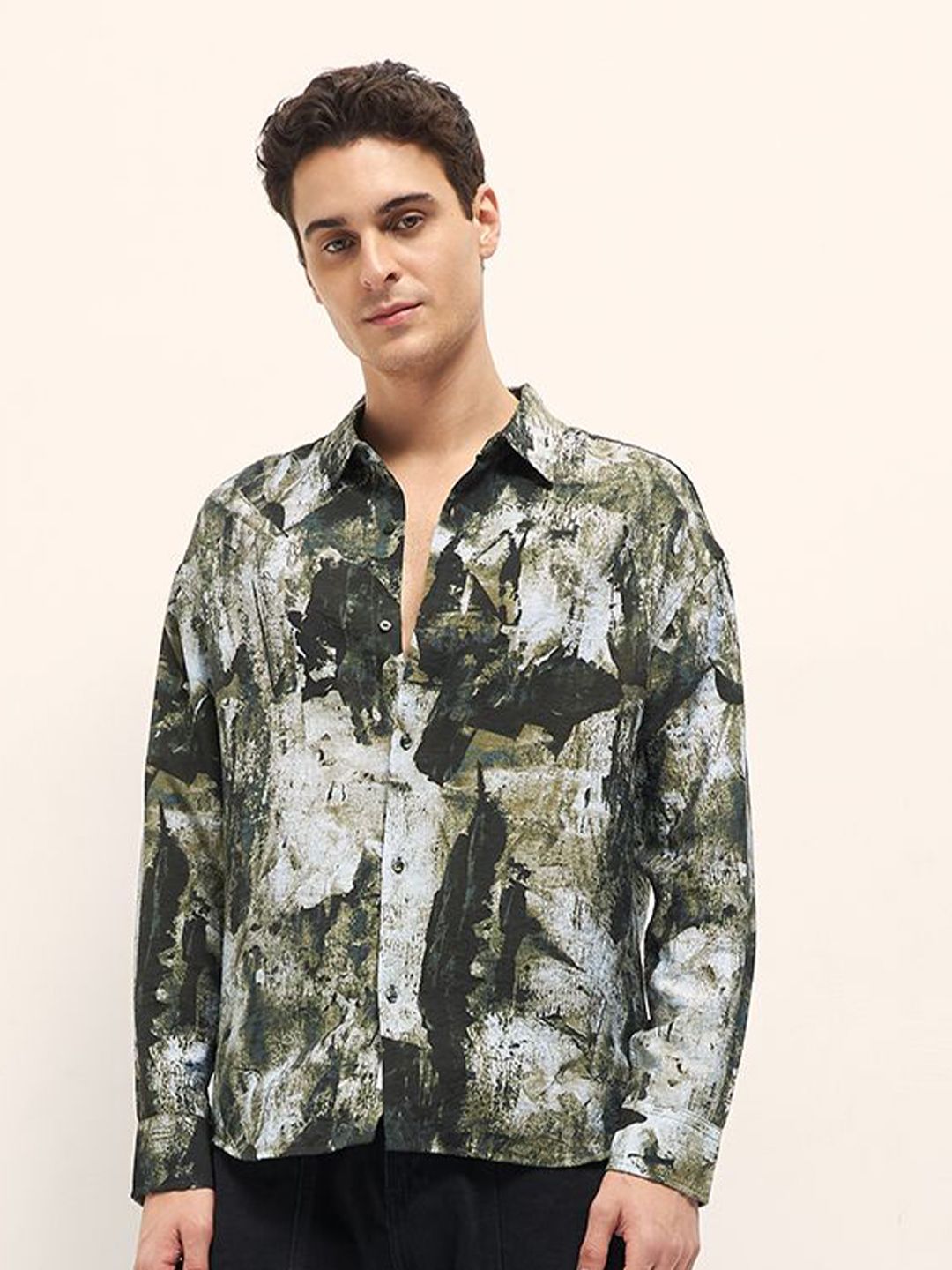 THE BEAR HOUSE Men Opaque Printed Casual Shirt