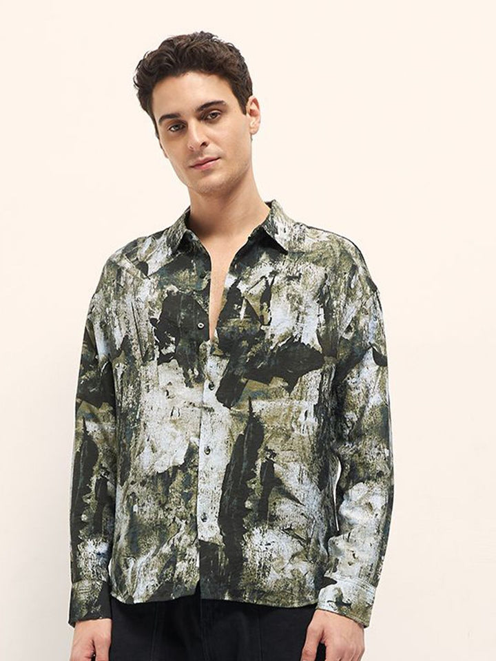 THE BEAR HOUSE Men Opaque Printed Casual Shirt