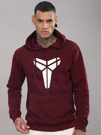 ADRO Men Graphic Printed Hood Cotton Pullover Sweatshirt