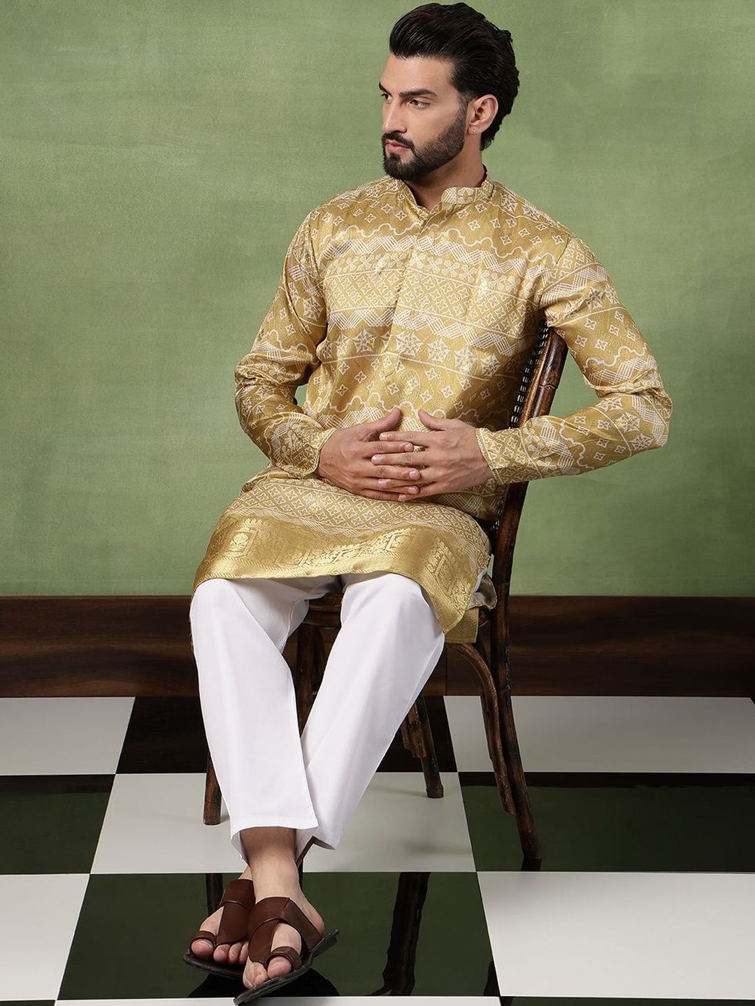 SOJANYA Men Printed Kurta