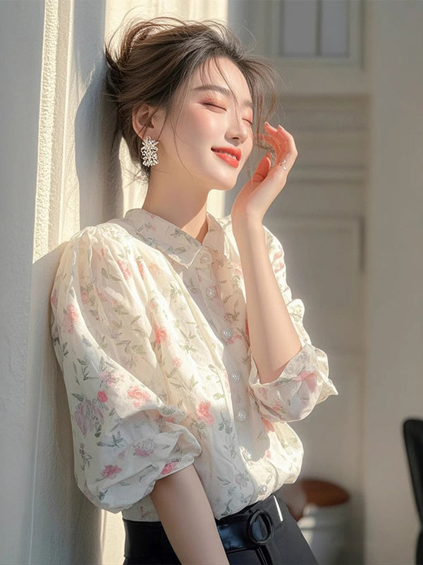 DressBerry Women Floral Printed Regular Fit Casual Shirt