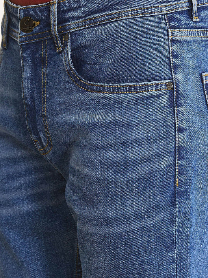 Being Human Men Slim Fit Mid-Rise Light Fade Stretchable Jeans