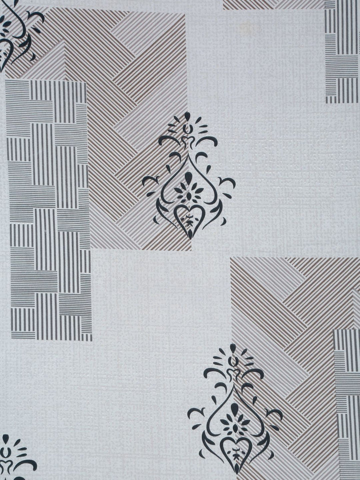 Myntra Elegant Homes Motif Etnik Kelabu Policotton 300 TC Cadar Halus King dengan 2 Sarung Bantal-98 x 89 inci