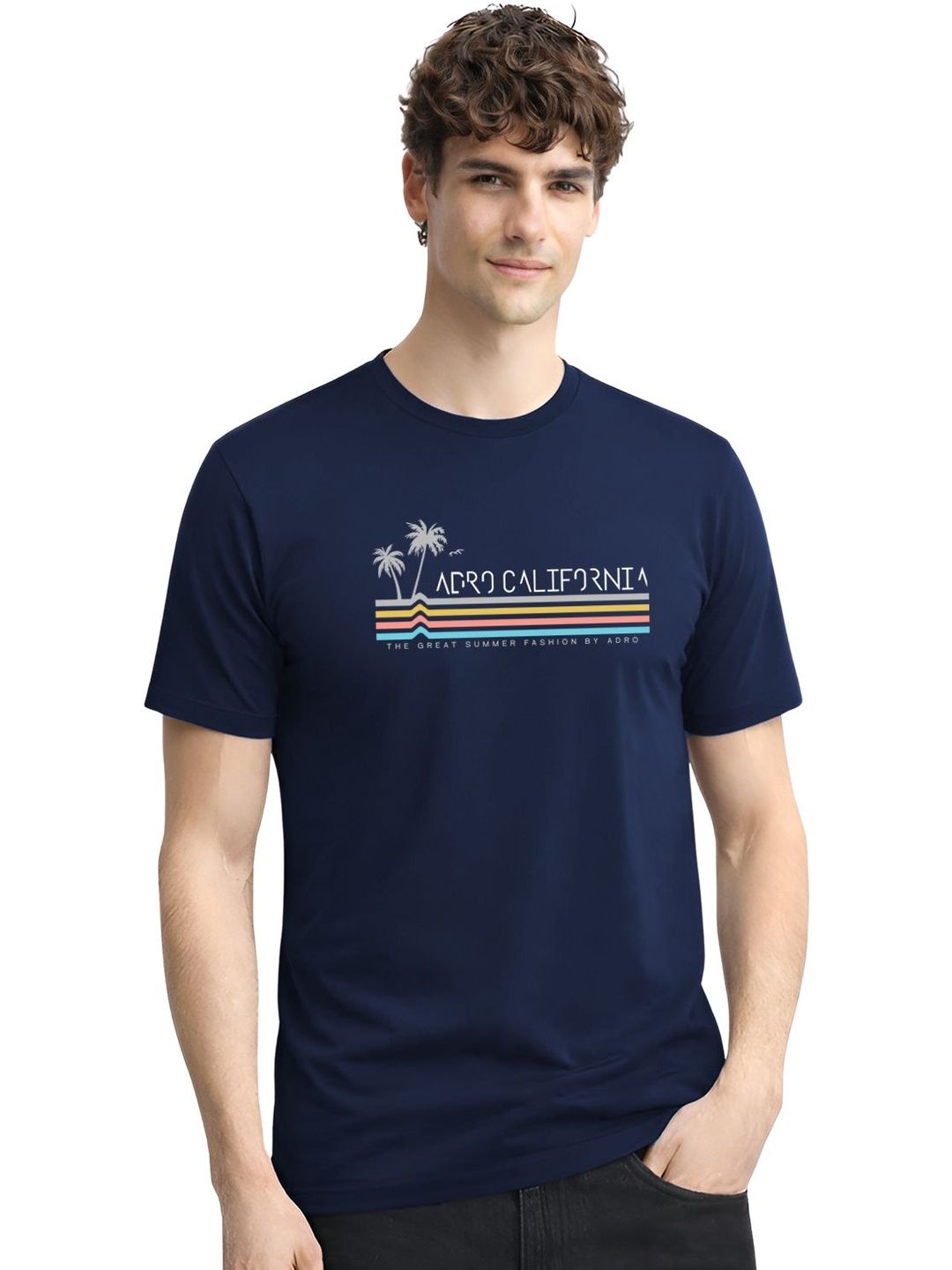 ADRO Men Printed T-shirt