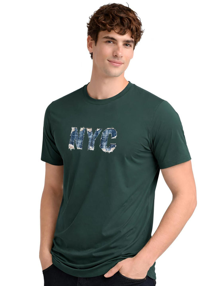 ADRO Men Typography Printed T-shirt
