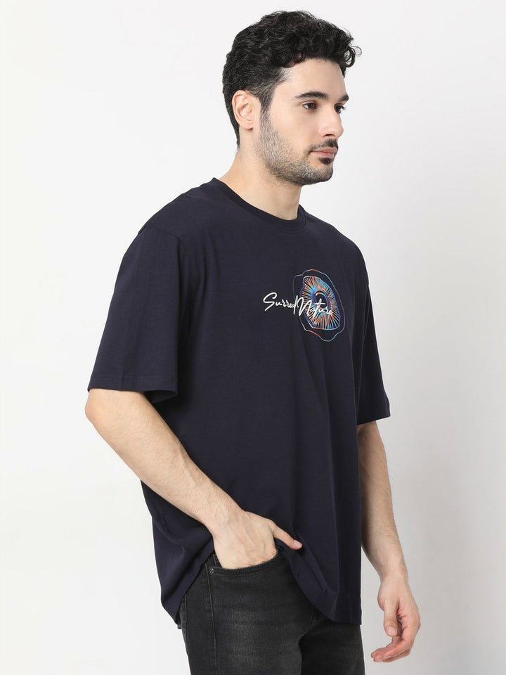 SPYKAR Men Graphic Printed Round Neck Cotton T-shirt