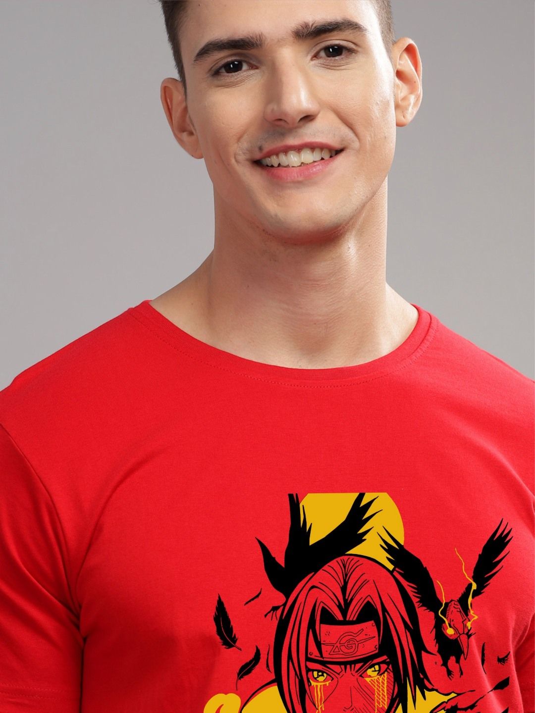 ADRO Men Printed Applique T-shirt