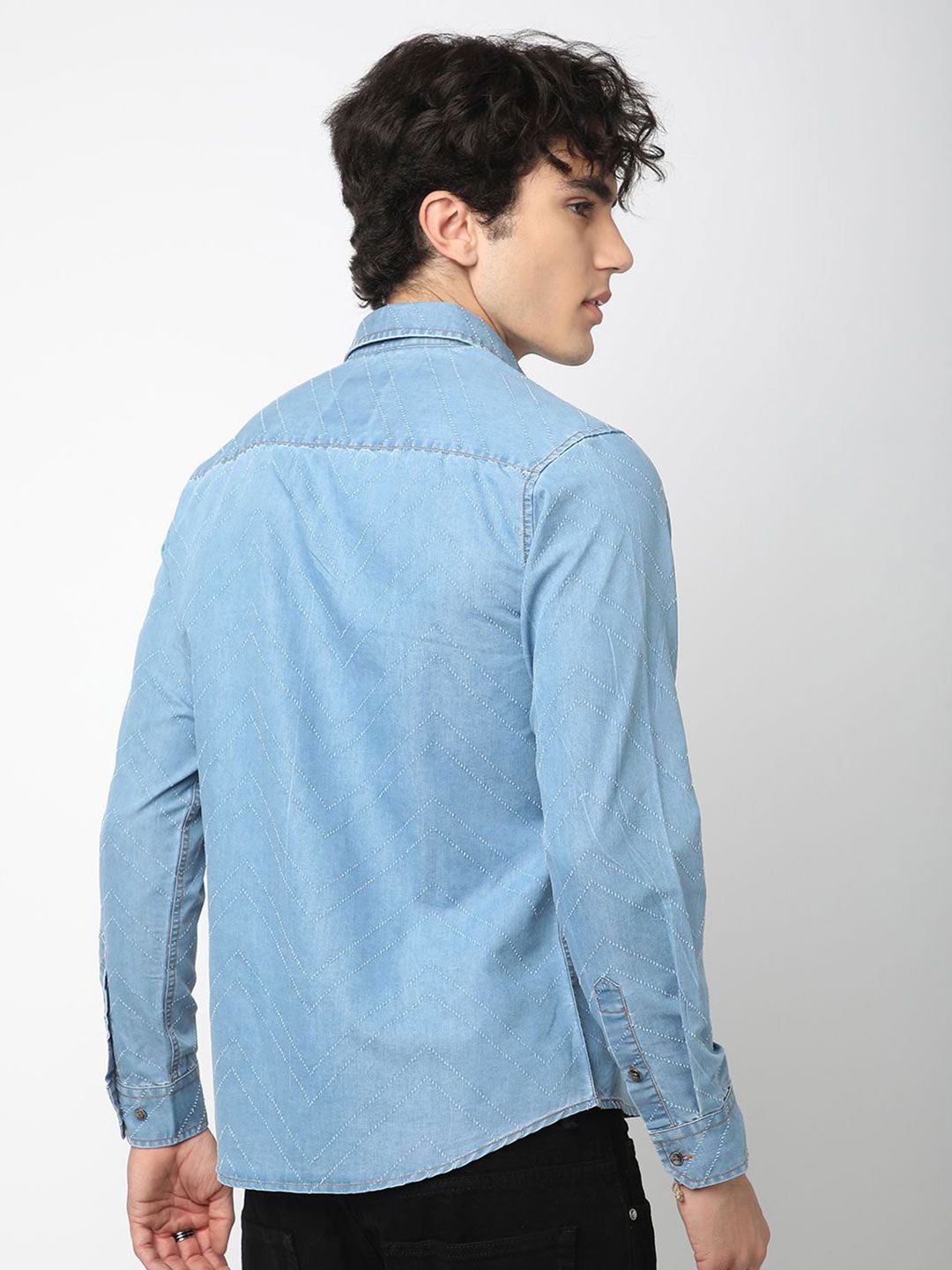 VASTRADO Men Classic Slim Fit Opaque Casual Shirt