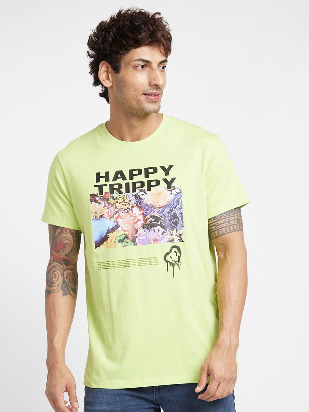 Being Human Typography Printed Casual T-shirt