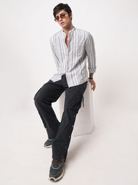 VASTRADO Men Classic Slim Fit Striped Casual Shirt