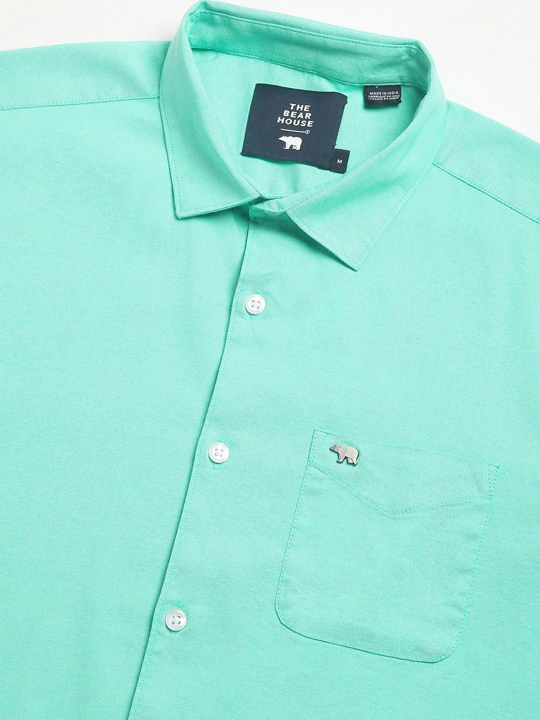 THE BEAR HOUSE Men Slim Fit Opaque Casual Shirt