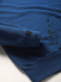 THE BEAR HOUSE Abstract Printed Terry Pure Cotton Pullover