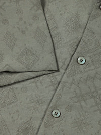 Thomas Scott Men Smart Slim Fit Cutaway Collar Geometric Printed Casual Shirt