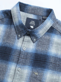 THE BEAR HOUSE Men Slim Fit Tartan Checks Opaque Checked Casual Shirt