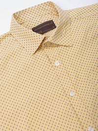 The Indian Garage Co. X Luxe Men Spread Collar Micro Ditsy Printed Slim Fit Formal Shirt