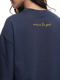 Tokyo Talkies Women Disney Winnie The Pooh Graphic Printed Oversized Cotton Tshirt