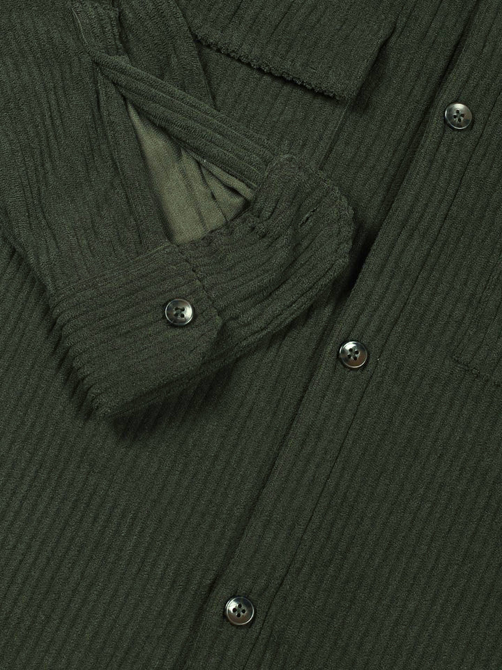 Thomas Scott Men Premium Corduroy Casual Shirt