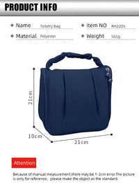 Cortina Navy Blue Water Resistant Makeup Organiser