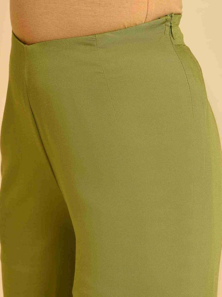 W Floral Beads Stones Embroidered Kurta