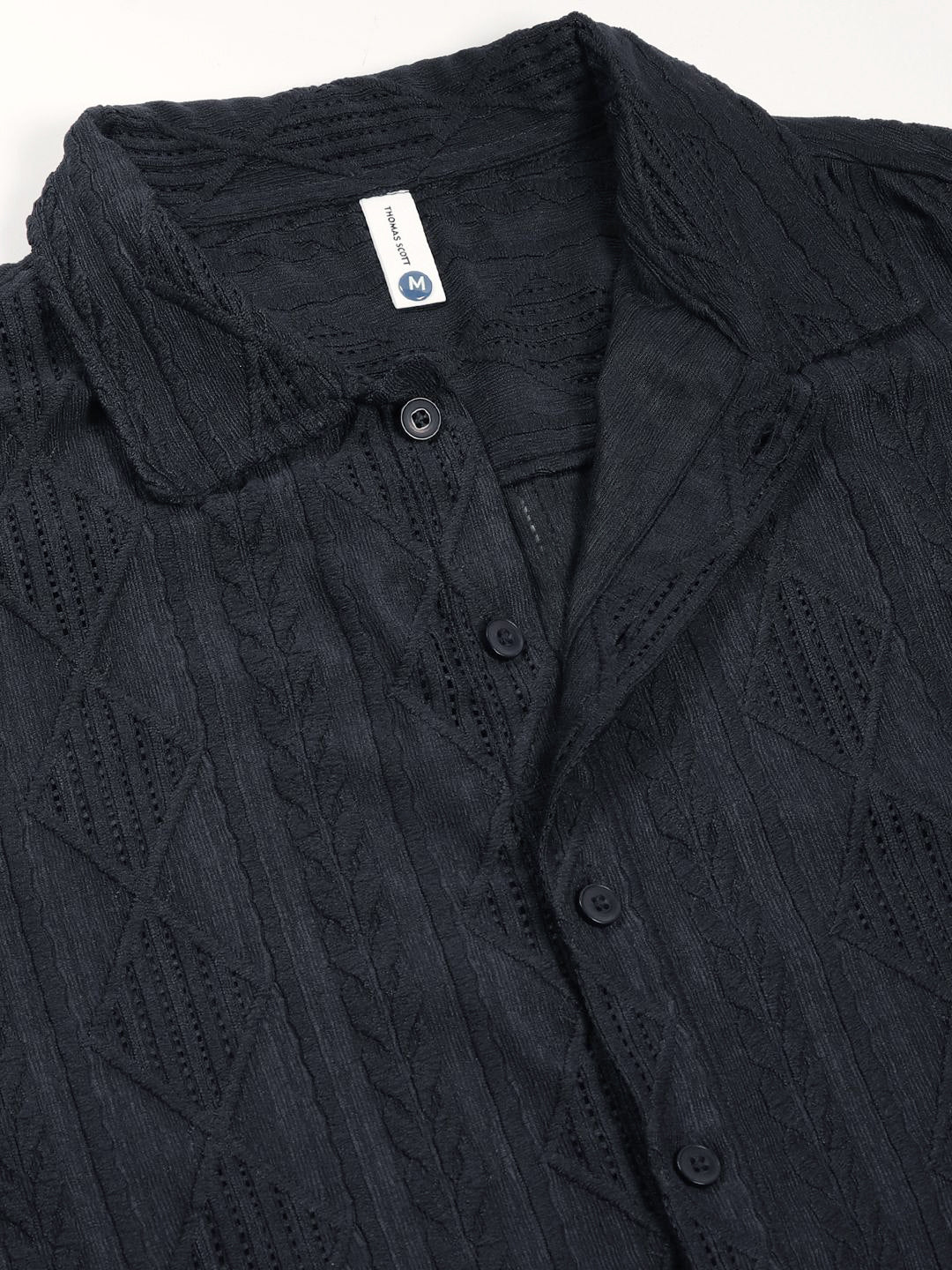 Thomas Scott Men Premium Semi Sheer Casual Shirt