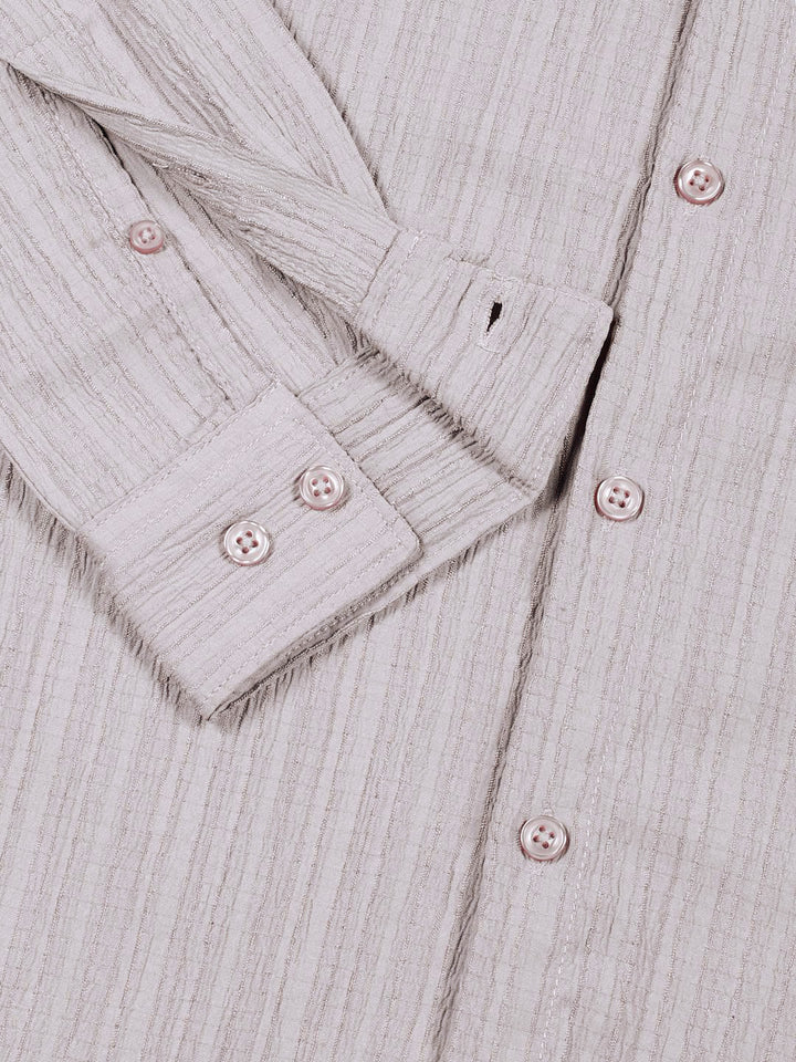 Thomas Scott Men Classic Slim Fit Opaque Casual Shirt
