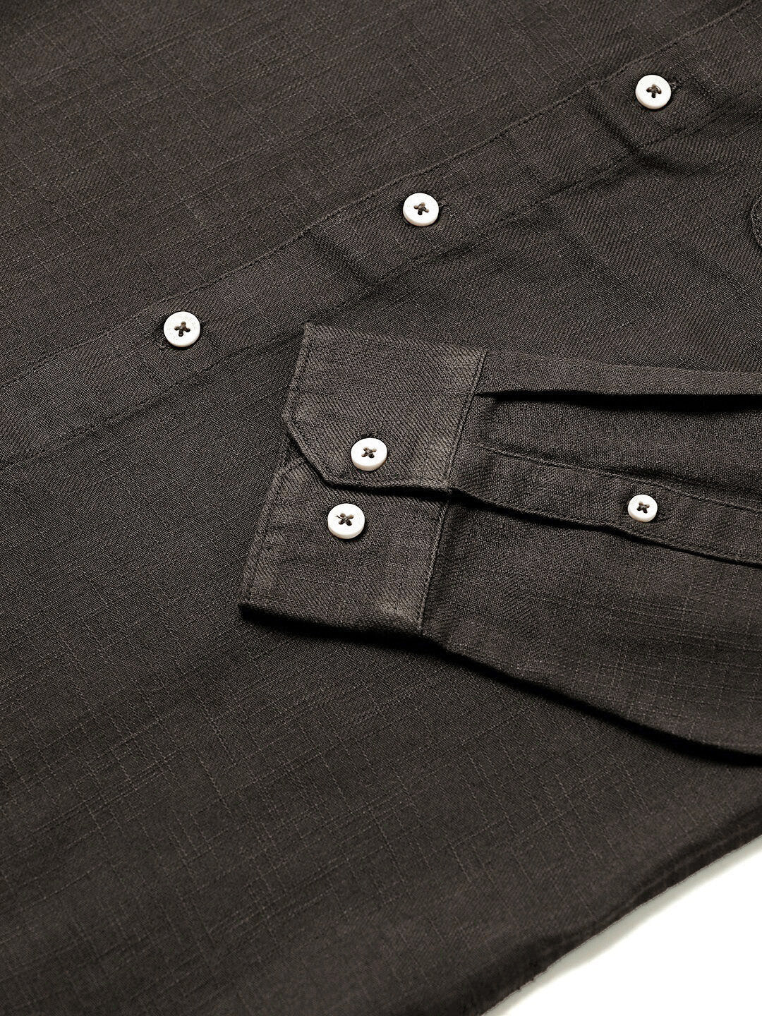 THE BEAR HOUSE Slim Fit Opaque Casual Pure Cotton Shirt