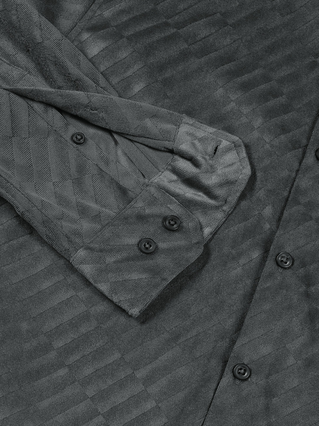 Thomas Scott Men Premium Spread Collar Textured Slim Fit Casual Shirt