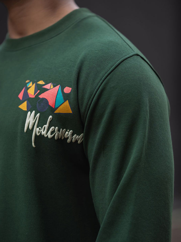 Powerlook Men Graphic Printed Round Neck Sweatshirt