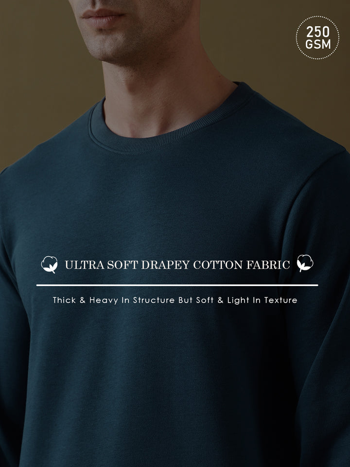 DILLINGER Men Solid Ultra Soft Drapey Cotton T-Shirt