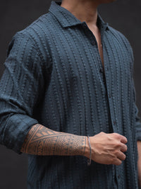 Powerlook Men Grid Tattersall Checks Opaque Casual Shirt