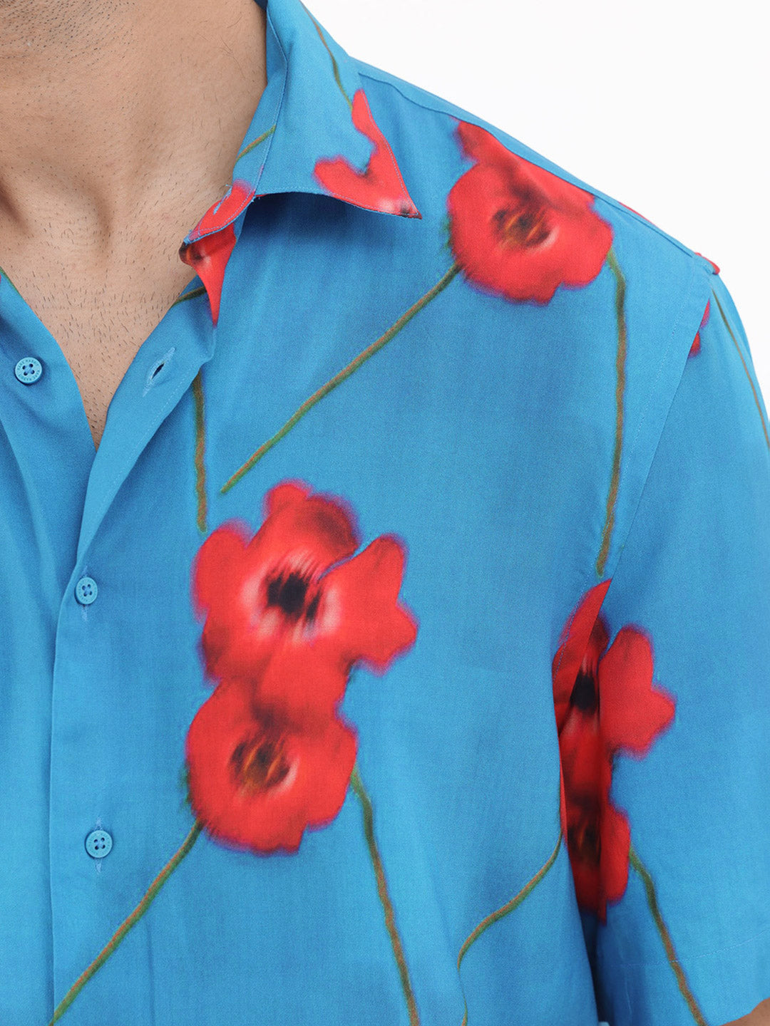 RARE RABBIT Men Bloomer Slim Fit Floral Printed Shirt