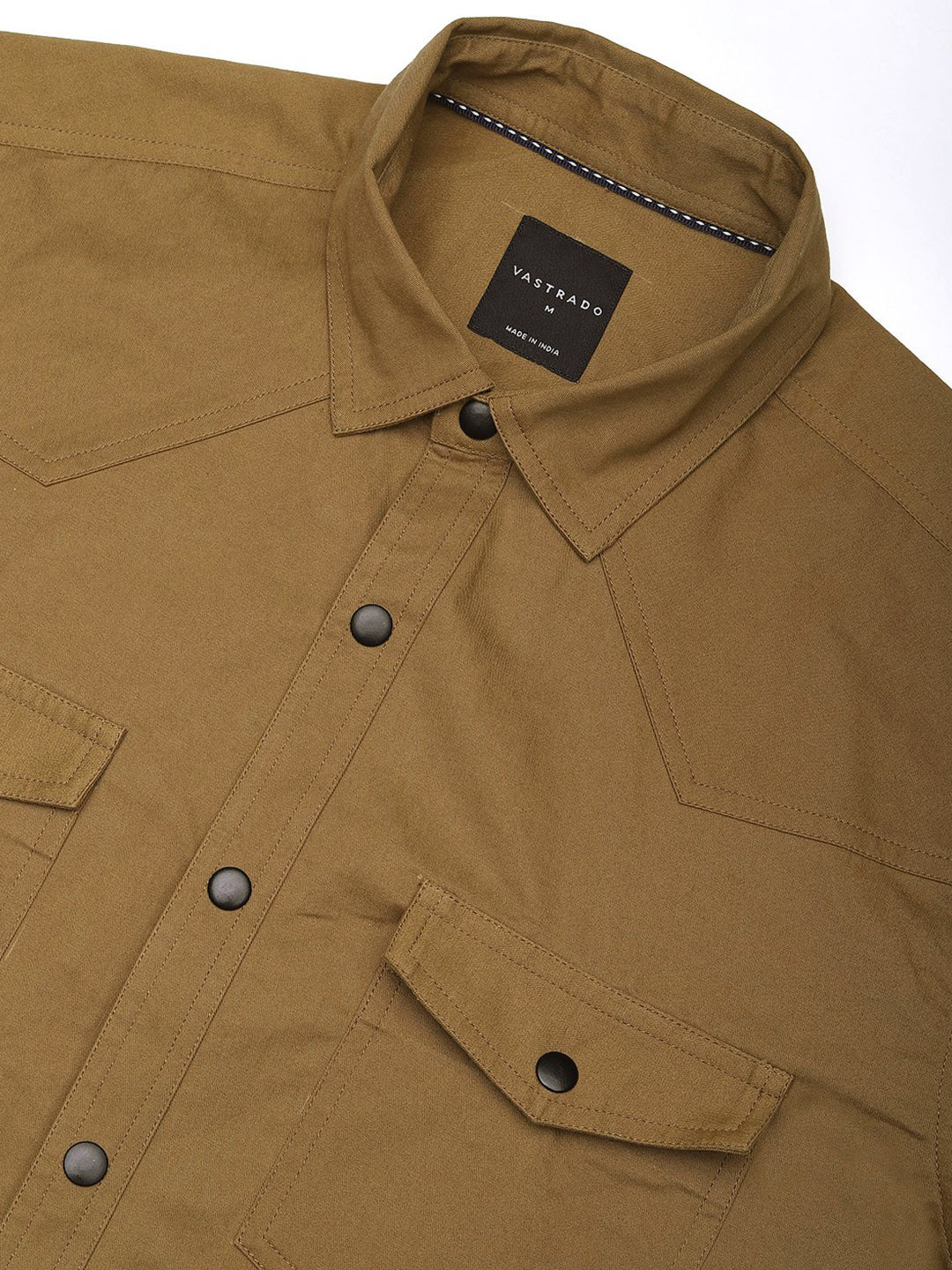 VASTRADO Men Classic Slim Fit Opaque Casual Shirt