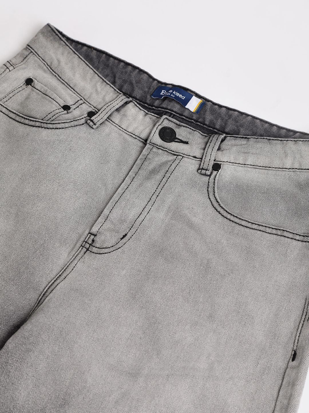 Bene Kleed Men Baggy Fit Pure Cotton Ombre Jeans