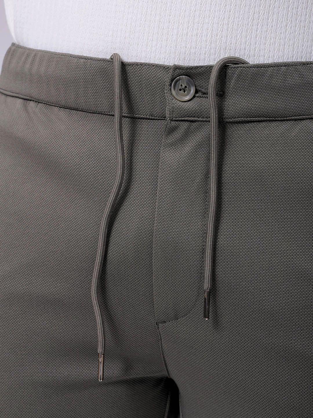 The Indian Garage Co. X Luxe Men Textured Slim Fit Trousers