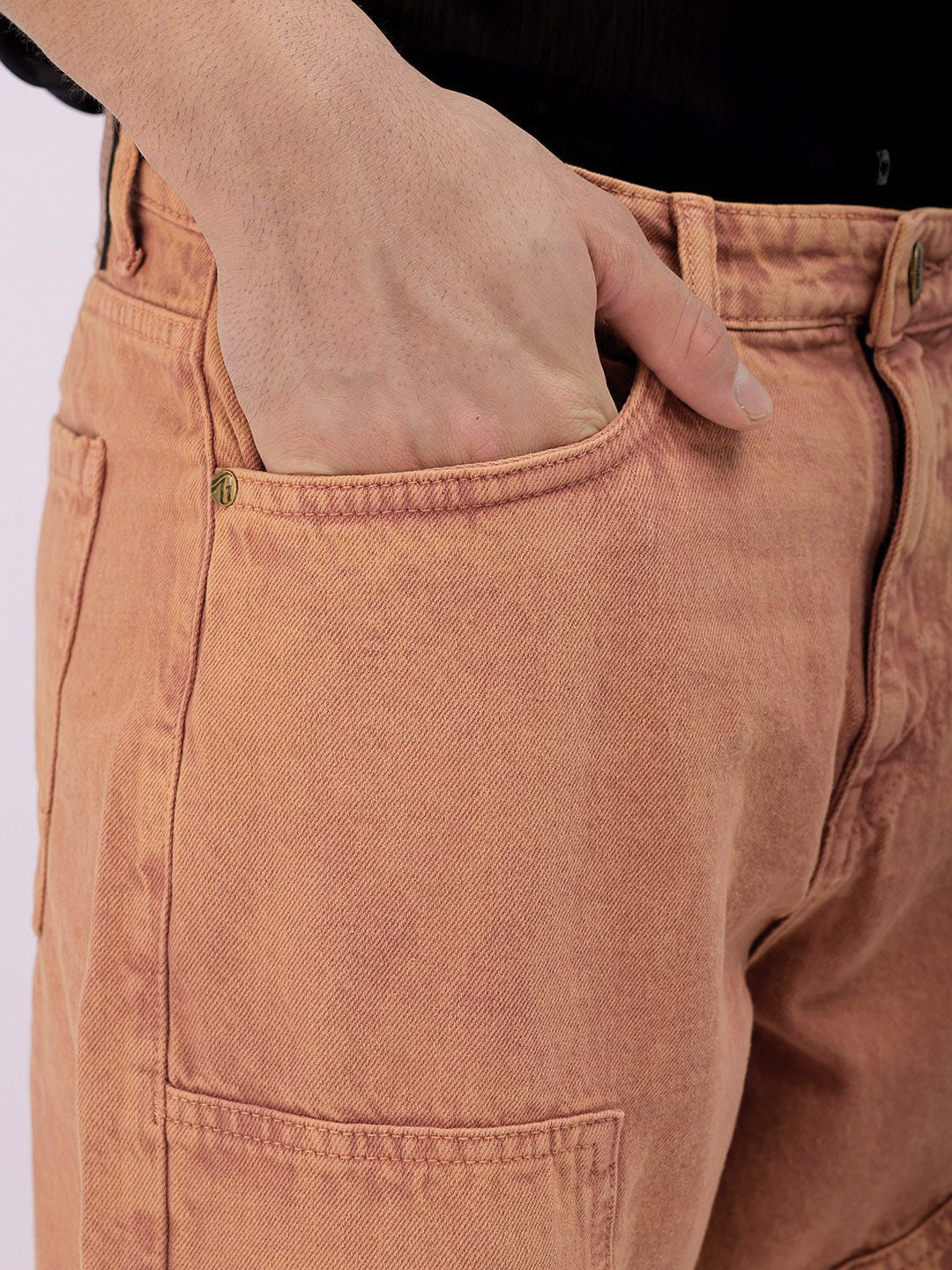 The Indian Garage Co Men Relaxed Fit Pure Cotton Jeans