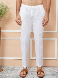 See Designs Ethnic Motifs Woven Design Mandarin Collar Straight Kurta With Pyjamas