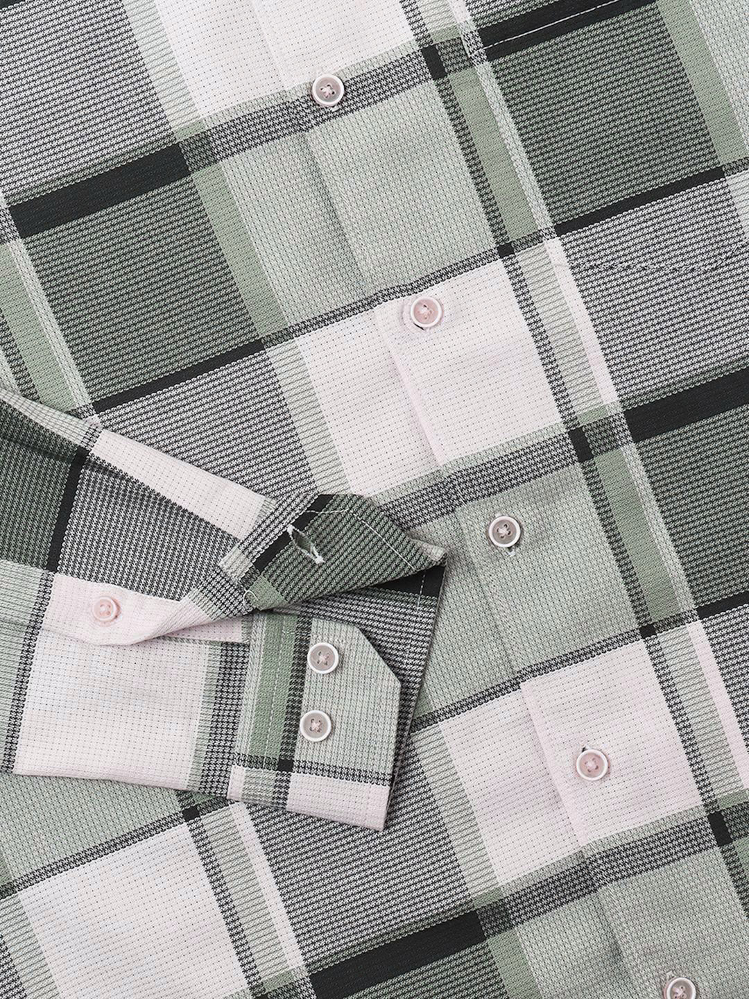 VASTRADO Men Classic Tartan Checks Opaque Checked Casual Shirt