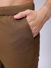 The Indian Garage Co. X Luxe Men Textured Mid-Rise Slim Fit Formal Trousers