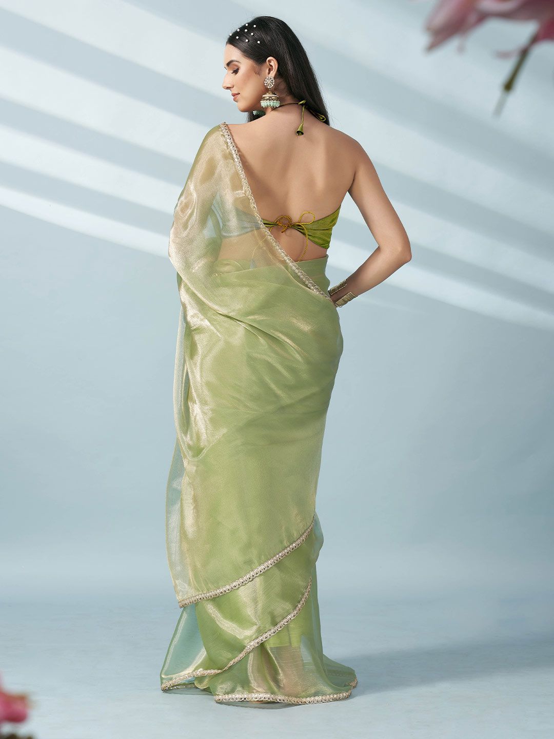 Tikhi Imli Sequinned Satin Saree
