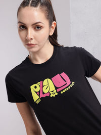 HRX by Hrithik Roshan Typography Printed T-shirt